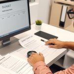 persona declarando mensualmente sunat